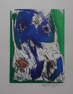 Carl-Henning Pedersen - Ets / Eau Forte " Vivre Oiseau " kopen? Bied vanaf 220!