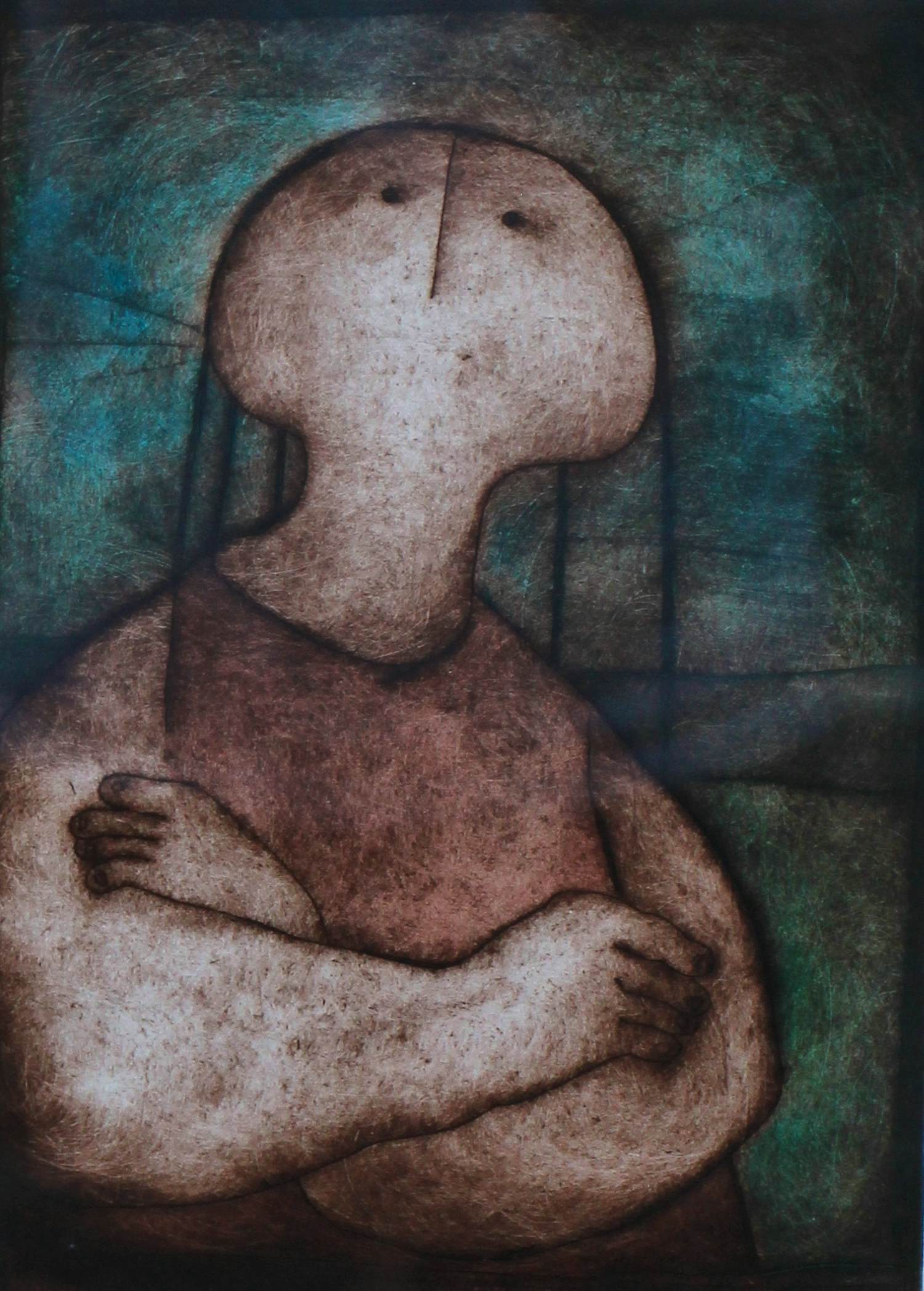 Gerda Smit - Ingelijste ets - 1987 verkocht voor € 175!