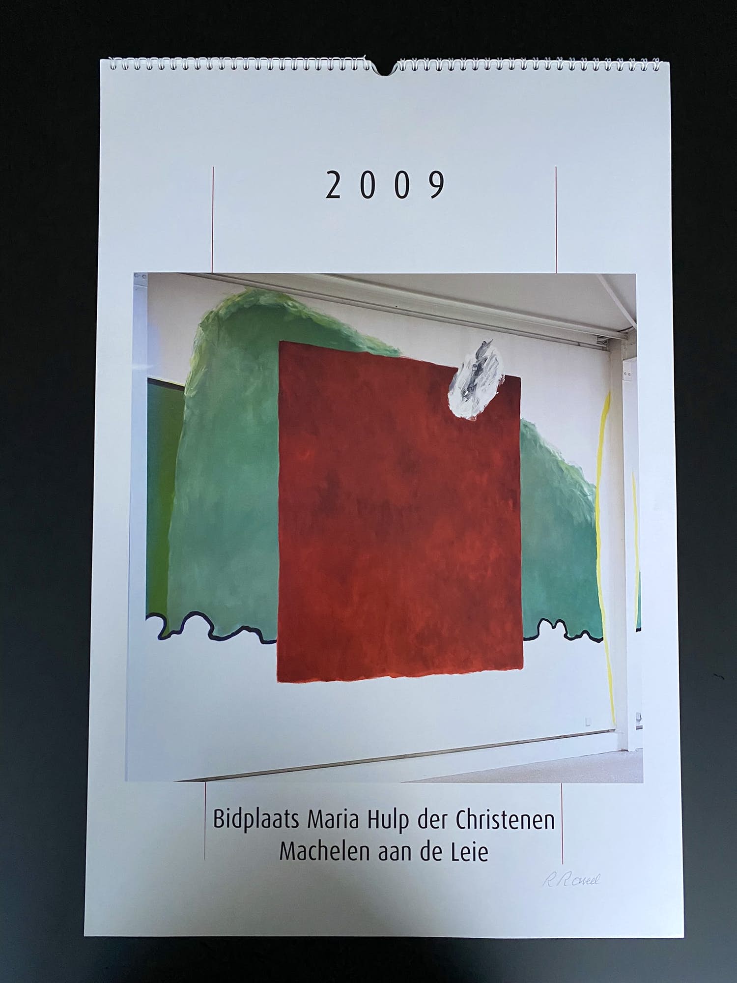 Roger Raveel - Handgesigneerde kalender verkocht voor € 75!