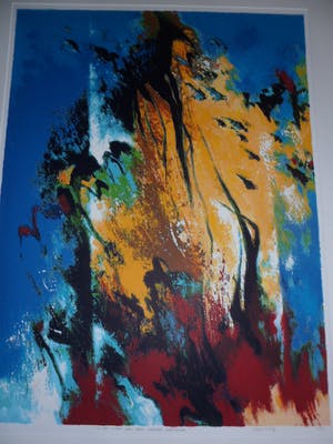 Mattie Schilders - Zeefdruk, In het licht van een vroege ochtend - (Groot) kopen? Bied vanaf 40!