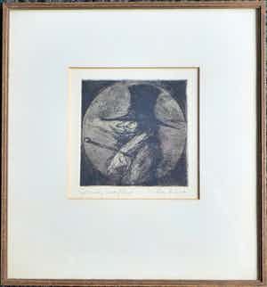 Dirkje Kuik - ets, Dandy, proefdruk verkocht voor € 95!