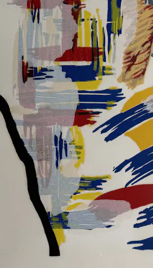 Roger Raveel - handgesigneerde houtsnede | 'Zelfportret en een abstractie' | 1989 kopen? Bied vanaf 1700!