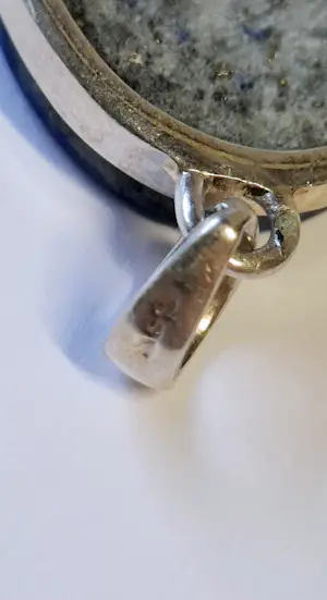 Nieuwe Mooie blauwe lapis lazuli hanger in zilver kopen? Bied vanaf 125!