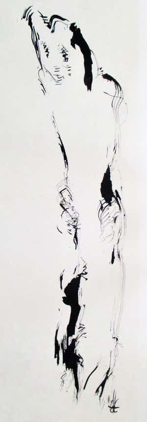 Melle Oldeboerrigter - Pentekening verkocht voor € 50!