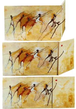 Marinel Vieleers - beeldend kunstenaar in brons en gemengde materialen verkocht voor € 700!