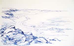 Thijs Mauve - Gewassen pentekening verkocht voor € 35!