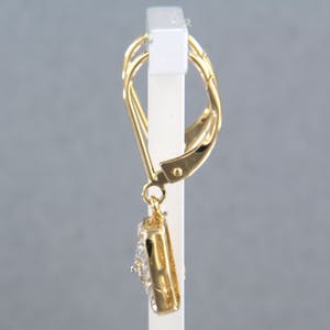 14k bicolor oorhangers bezet met single cut geslepen diamanten tot. 0,48ct kopen? Bied vanaf 450!