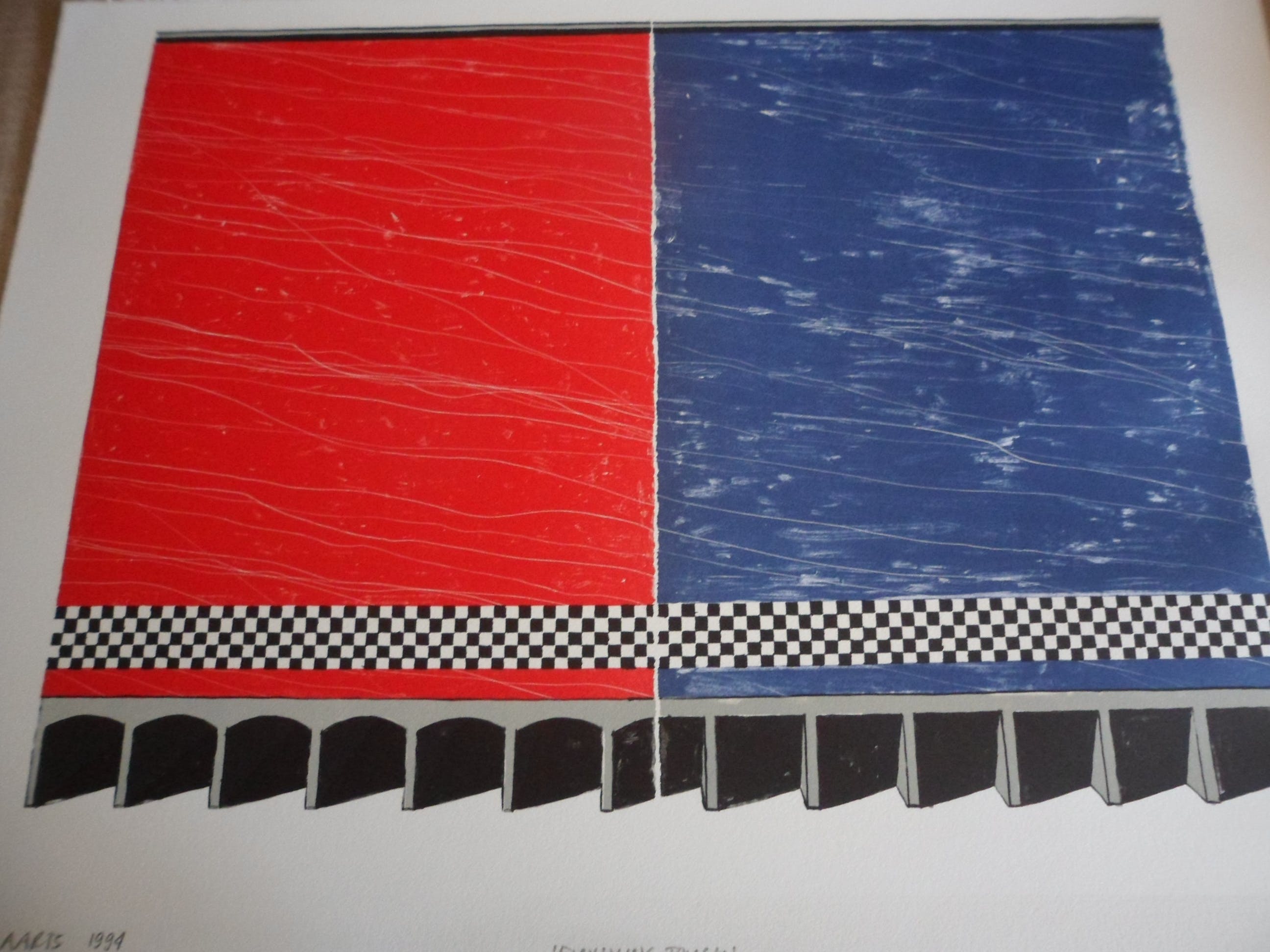 Koos Aarts - Zeefdruk, Titel: "Finishing touch". kopen? Bied vanaf 20!