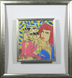 Corneille - Terragravure, Eternal Song of Summer VI - Ingelijst kopen? Bied vanaf 180!