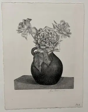 Jan Bezemer - geen titel - vaas met bloemen kaufen? Bieten Sie von 15!