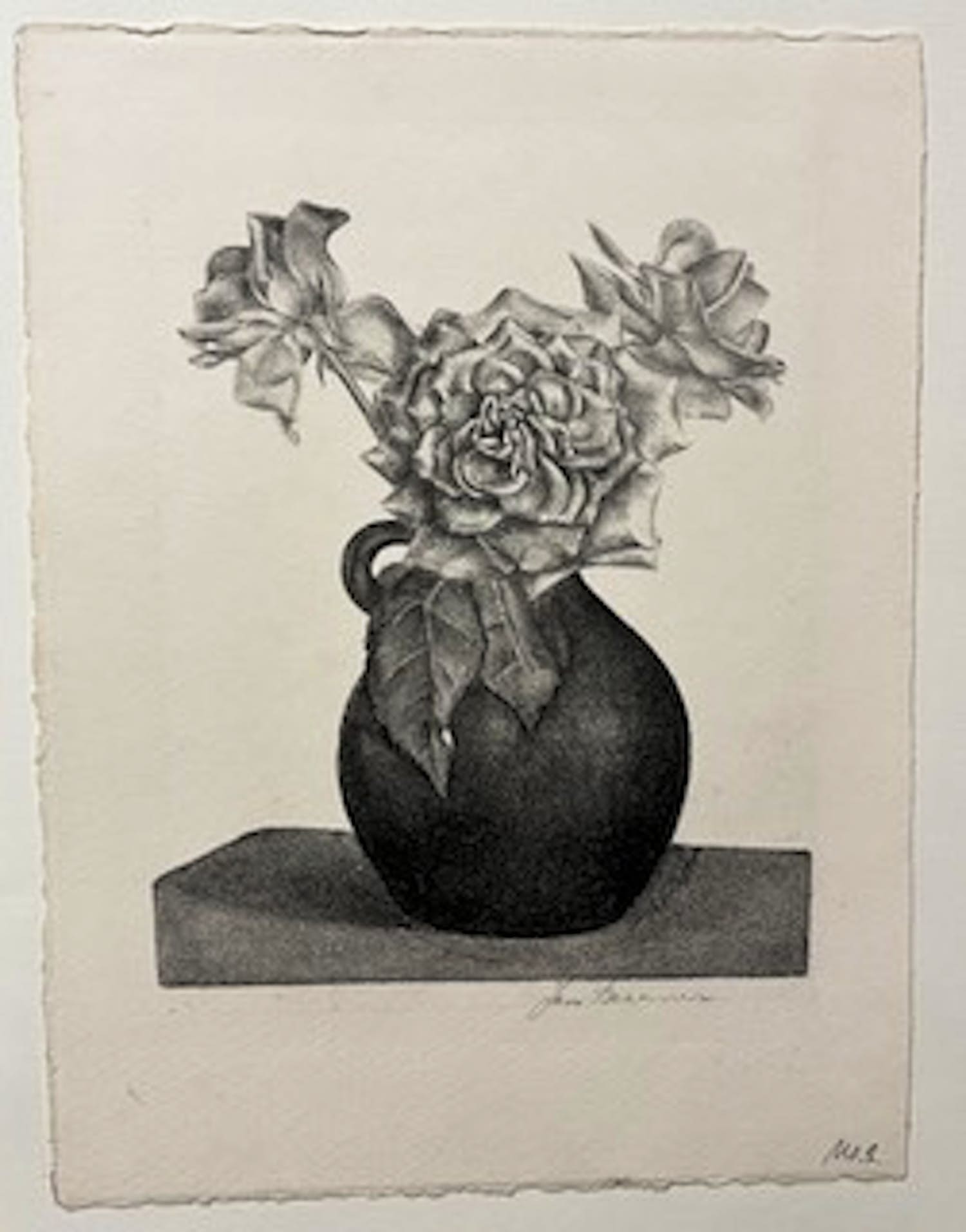 Jan Bezemer - geen titel - vaas met bloemen kopen? Bied vanaf 15!