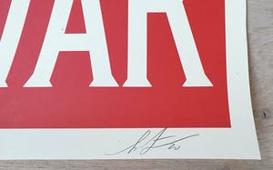 Shepard Fairey - MAKE ART NOT WAR kopen? Bied vanaf 1!