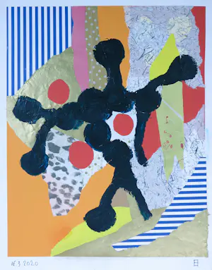 Philip Vencken - Collage op papier, Lot van vier werken kopen? Bied vanaf 70!