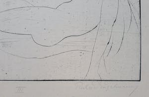 Richard Engelmann - Liggend naakt, ets kopen? Bied vanaf 125!