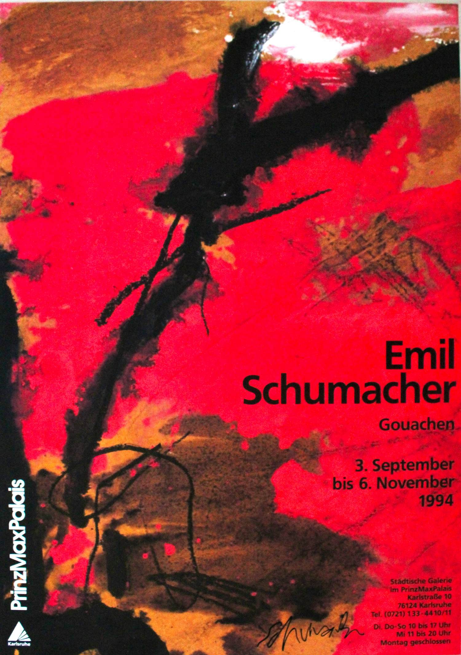 Emil Schumacher - "Gouachen" - Ausstellungsplakate - handsigniert - (84 x 59 cm) kopen? Bied vanaf 99!