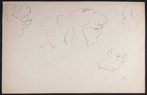 Jan Sluijters (jr.) - Potloodtekening, Gezichten kopen? Bied vanaf 1!