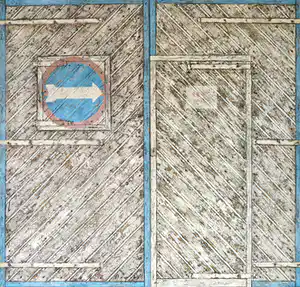 Har Sanders - Gemengde techniek op doek bevestigd op paneel, Tweeluik (Zeer groot) verkocht voor € 1!