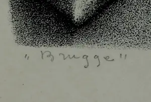 Jan Strube - Litho: "Brugge" kopen? Bied vanaf 60!