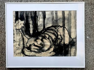 Leo Dooper - Handgesigneerd, in aluminium lijst met passepartout / 1961 kopen? Bied vanaf 100!