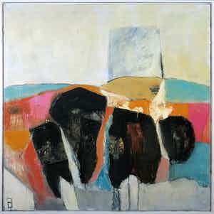 Philip Vencken - Olieverf op doek, Zonder titel - Ingelijst verkocht voor € 100!