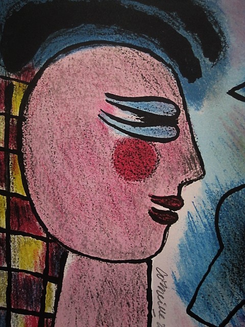 Corneille - Karakteristieke CoBrA Litho "Vrouw met Vogels" gesigneerd - VANAF 1 EURO! kopen? Bied vanaf 1!