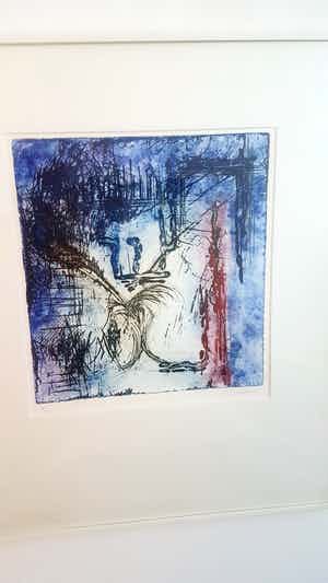 Olivier Beijn - Mooie abstracte zeefdruk verkocht voor € 50!