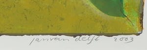 Jan van Delft - Zeefdruk, Morning glory III - Ingelijst kopen? Bied vanaf 1!
