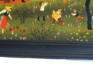 Renate Koblinger-Drobar - Achterglasschildering , De Vlieger – gesigneerd & ingelijst – ca 1980 kopen? Bied vanaf 40!