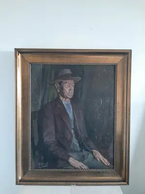 Henri Frederic Boot - Portret van man met hoed kopen? Bied vanaf 20!