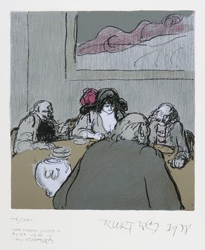 Kurt Lob - Litho, Aan tafel kopen? Bied vanaf 1!