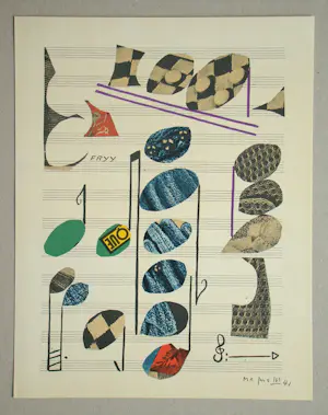 Alberto magnelli - Compositie 1941 - Lithografie - Gesigneerd en gedateerd - 1971 kopen? Bied vanaf 80!