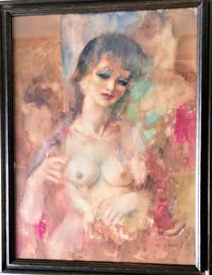 Raphael de Buck - Half naakte Dame - Art Deco verkocht voor € 279!