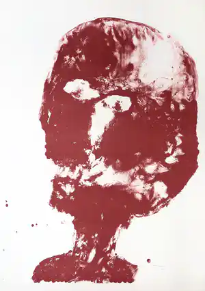 Armando - litho ‘Der Kopf Rot’ - 1991 - oplage 50 verkocht voor € 425!