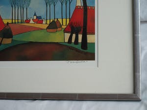 Toon Tieland - Handgesigneerde prent , “Volle Maan” - ingelijst – ca 1990 kopen? Bied vanaf 1!