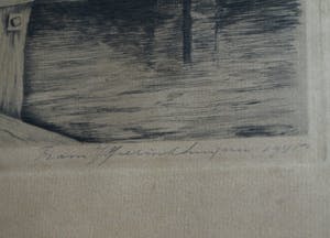 Frans IJserinkhuijsen - Ingelijste ets, “Overtoomse Sluis, Amsterdam” - 1945 kopen? Bied vanaf 35!