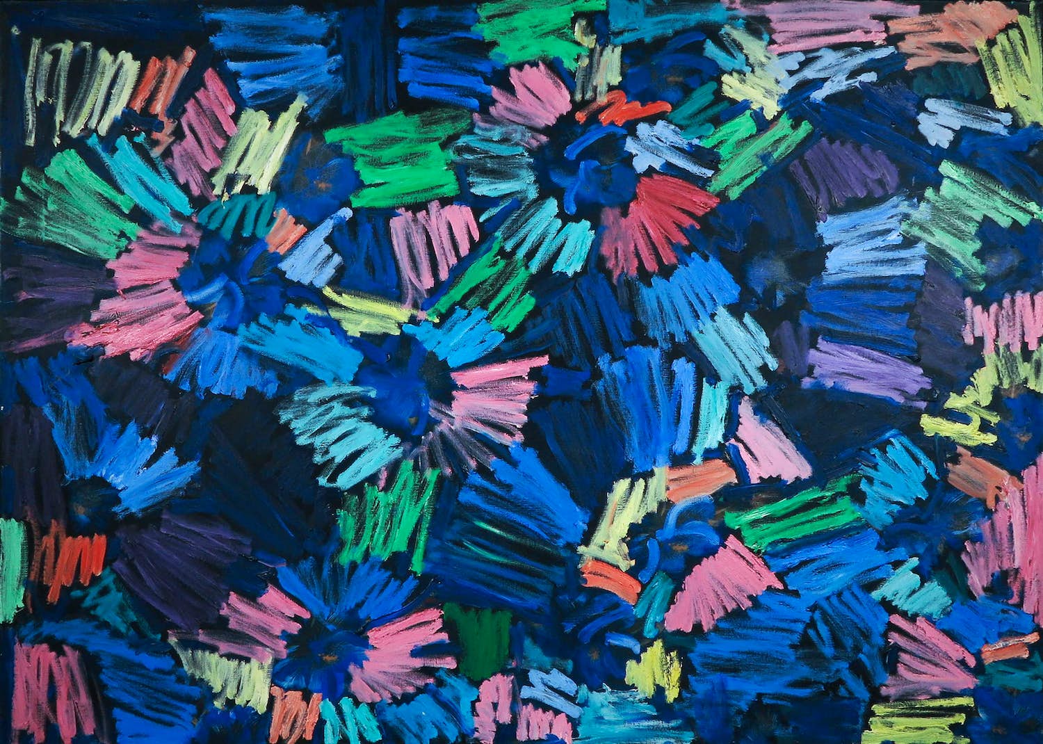 Niet of onleesbaar gesigneerd - Olieverf op doek, Bloemetjes (Groot) kopen? Bied vanaf 1!