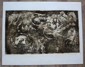 Jan Montyn - ets/aquatint - 1964 kopen? Bied vanaf 115!