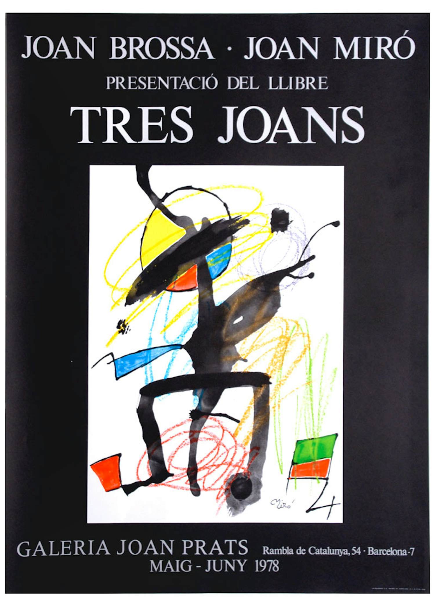 Joan Miro - Kleurenoffset-litho TRES JOANS uit 1978 kopen? Bied vanaf 35!