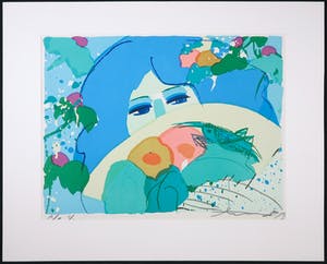 Walasse Ting - Zeefdruk, Zonder titel kopen? Bied vanaf 350!