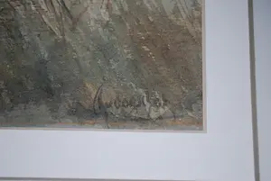 Theodorus van Oorschot - dorpje langs een vaart - aquarel kopen? Bied vanaf 100!