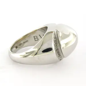 BVLGARI 18k witgouden ring met briljant geslepen diamant tot. 0.40ct kopen? Bied vanaf 1500!