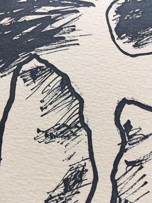 Corneille - Bijzondere litho "Les Menhirs" kopen? Bied vanaf 170!