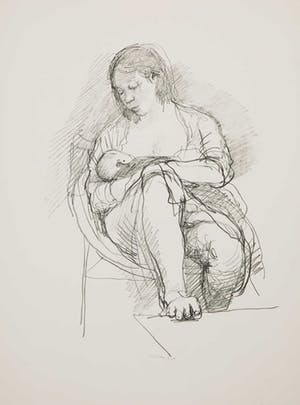 Aat Veldhoen - Rotaprint, Vrouw met baby kopen? Bied vanaf 50!