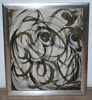 John ter Reehorst - abstract 1968 - olieverfschilderij - ingelijst kopen? Bied vanaf 150!