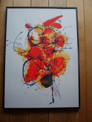 Buy Arty Grimm - Zeefdruk, Abstracte compositie - Ingelijst? Bid from 50!