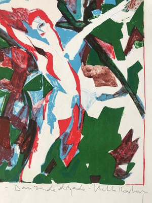 Helle Thorborg - Kleurenlithografie - 'Dansende Dryade' - Gesigneerd - 1995 kopen? Bied vanaf 45!