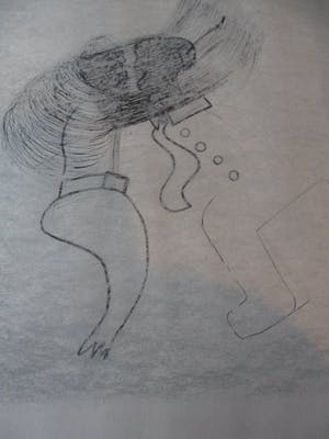 Slavomir Fila - Inkt/Pastel. Titel, "Leven ". kopen? Bied vanaf 10!