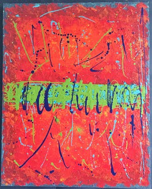 John Foppen - Symphony in Green / Red. #02. kopen? Bied vanaf 195!