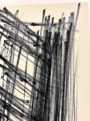 Andre van der Vossen - Abstracte compositie kopen? Bied vanaf 75!