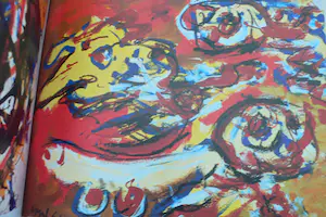 Karel Appel - Works on paper - Gesigneerd door kunstenaar - lichte vochtschade kopen? Bied vanaf 50!